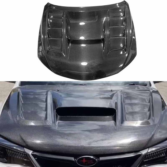 JDM Brand 2008-2014 Subaru Impreza WRX/STI VRS Style Hood (Carbon fiber)