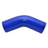 Silicone 45 Degree Elbow, 5.00 I.D. x 4.00 Leg Length - Blue