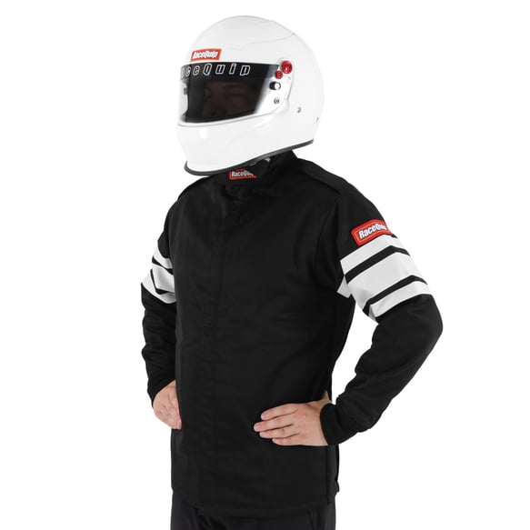 RACEQUIP SFI-5 JACKET BLACK LARGE