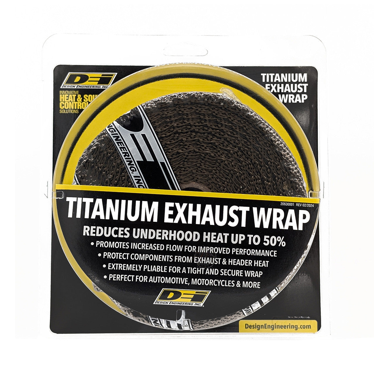 Exhaust Wrap 2 x 50ft - Titanium