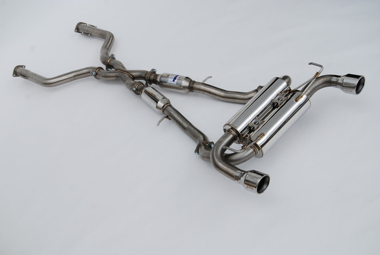 Invidia CATBACK NEW Z GEMINI ROLLED S.S. TIP CAT-BACK (NON-POLISH PIPE) 22-UP 70MM 110MM