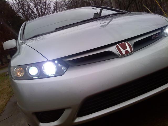 JDM Brand 2006-2011 Honda Civic Coupe Black Housing Projector Style Headlights