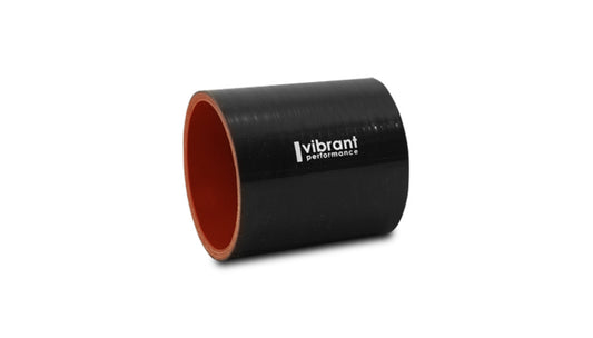 Straight Hose Coupler, 1.875 I.D. x 3.00" Long - Gloss Black"