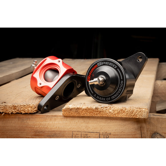 Grimmspeed V2 Bypass Valve Red For Subaru 04-21 STI GrimmSpeed