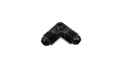 '-8AN to -8AN Male 90 Degree Union Adapter Fitting with 1/8 NPT Port