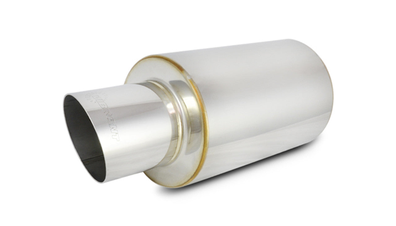 Muffler TPV TURBO Round (23 Long) 4 Angle Cut Tip - 4 Inlet I.D.