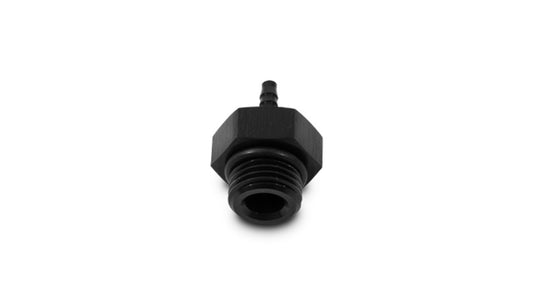 Male -6AN ORB to 1/8 Barb Adapter Fitting with O-Ring - Anodized Black