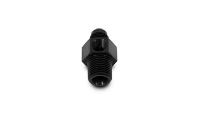 '-6AN Male to 3/8 NPT Male Union Adapter Fitting with 1/8 NPT Port