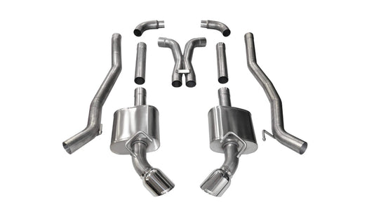 Corsa Exhaust Cat-Back + X-Pipe Chevrolet Camaro (SS) 2010-2015 Dual Rear