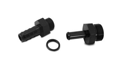 Male -6AN ORB to 1/8 Barb Adapter Fitting with O-Ring - Anodized Black