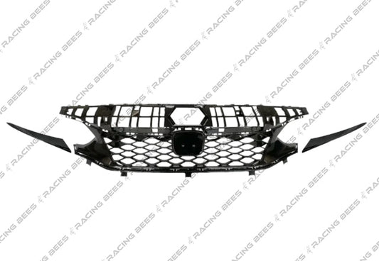 JDM Brand 2022+ Honda Civic 4 Door Sedan Type-R Style Front Grille (Black)