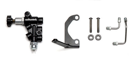 WILWOOD Tandem Master Cylinder Mounting Bracket L/H Kit w/ Prop Valve