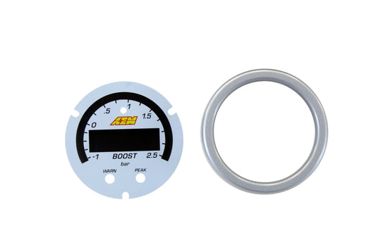 X-Series Boost Pressure Gauge -30inHg35psi / -12.5bar Accessory Kit. Silver Be