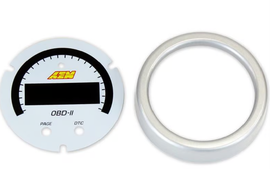 X-Series OBDII Gauge Accessory Kit. Silver Bezel & DISCONTINUED