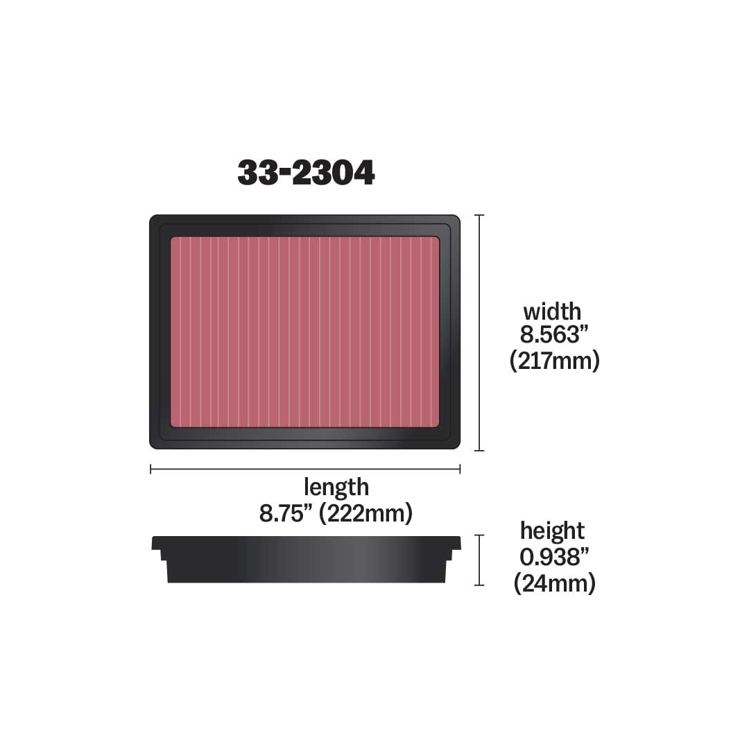 High-Flow Original Lifetime Engine Air Filter - SUBARU OUTBACK/ LEG/ IMPREZA/