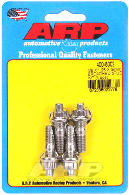 ARP M8 X 1.25 X 38mm broached stud kit - 4pcs