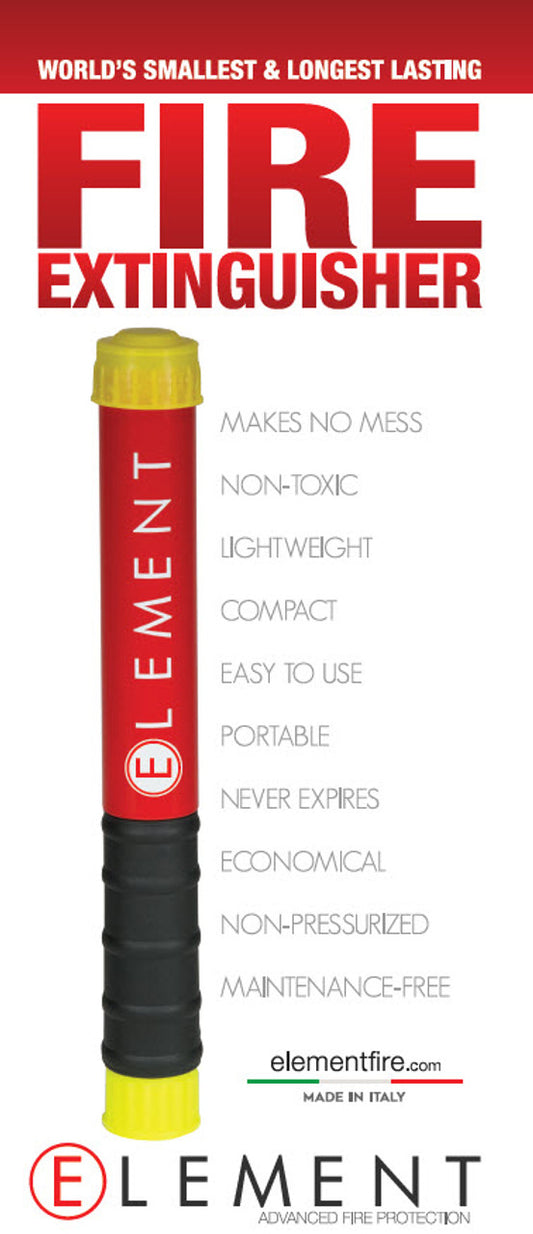 ELEMENT 50 SECOND HANDHELD PORTABLE FIRE EXTINGUISHER