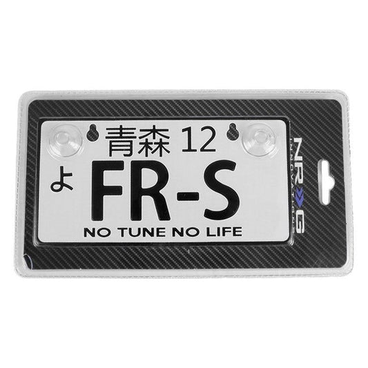 Alliminum Mini License Plate - JDM Style - Universal Suction-cup Fit - FR-S