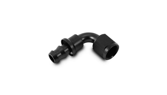 '-10AN Push-On 90 Deg Hose End Fitting - Aluminum