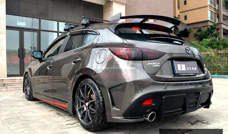 JDM Brand 2014-2018 Mazda 3 Hatchback KS Style Rear Bumper