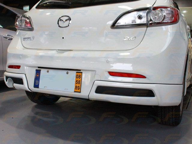 JDM Brand 2010-2013 Mazda 3 Hatchback K Style Single Exit Rear Lip Diffuser