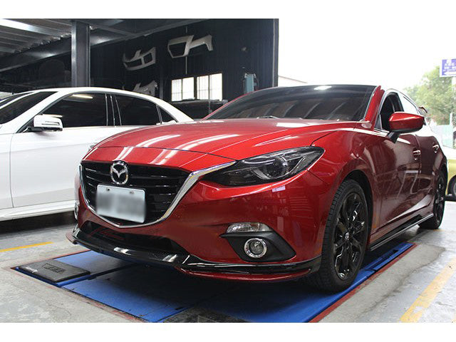 JDM Brand 2014-2016 Mazda 3 Sedan/Hatchback V Style Front Bumper Lip