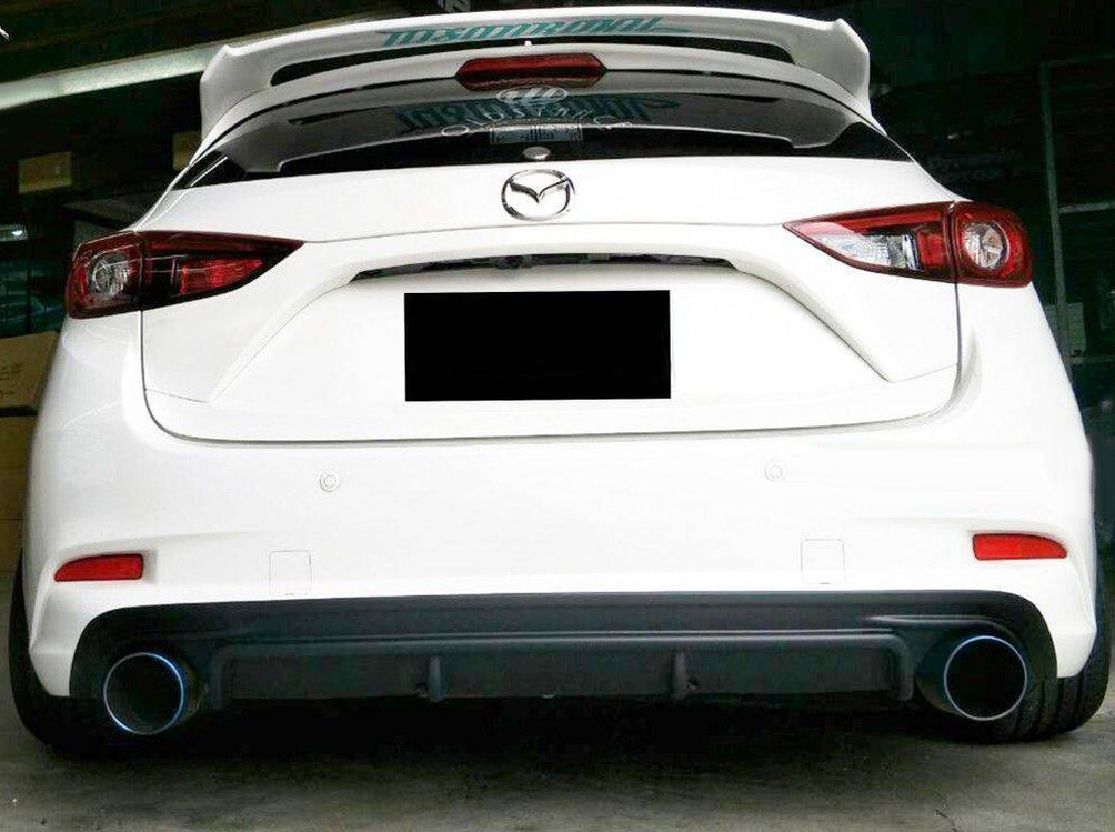 JDM Brand 2017-2018 Mazda 3 Hatchback MP Style Rear Lip Diffuser
