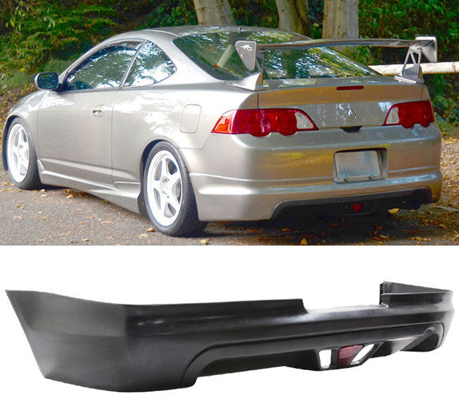 JDM Brand 2002-2004 Acura RSX Mugen Style Rear Bumper Lip With Third Brake Light LED