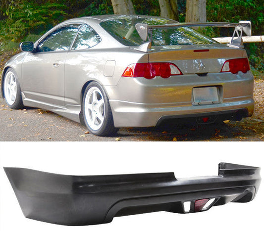 JDM Brand 2002-2004 Acura RSX Mugen Style Rear Bumper Lip With Third Brake Light LED