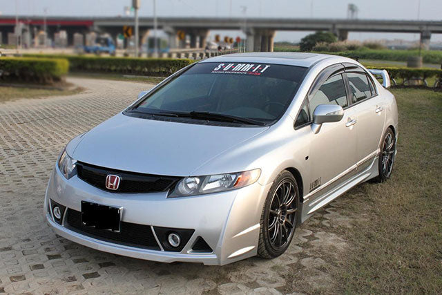 JDM Brand 2006-2011 Honda Civic Sedan Mugen RR Style Front Bumper Conversion