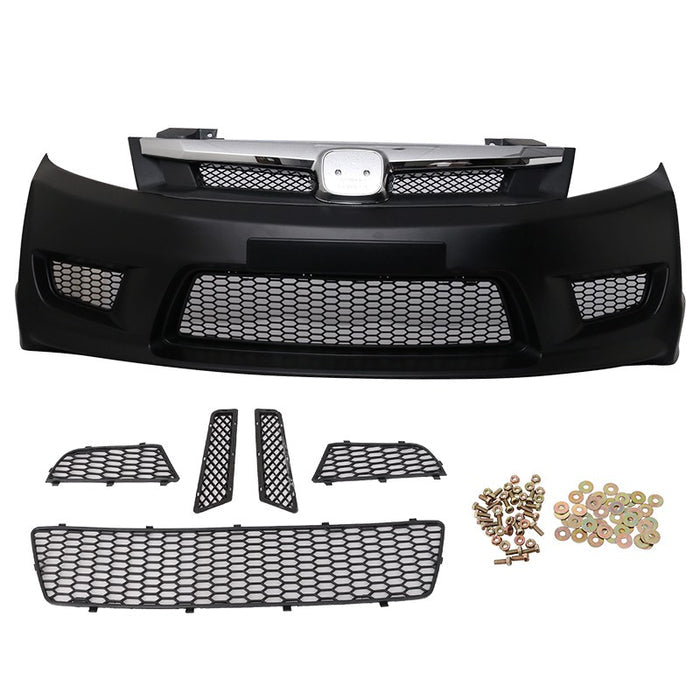 JDM Brand 2012-2015 Honda Civic Sedan Type-R Style Front Bumper Conversion
