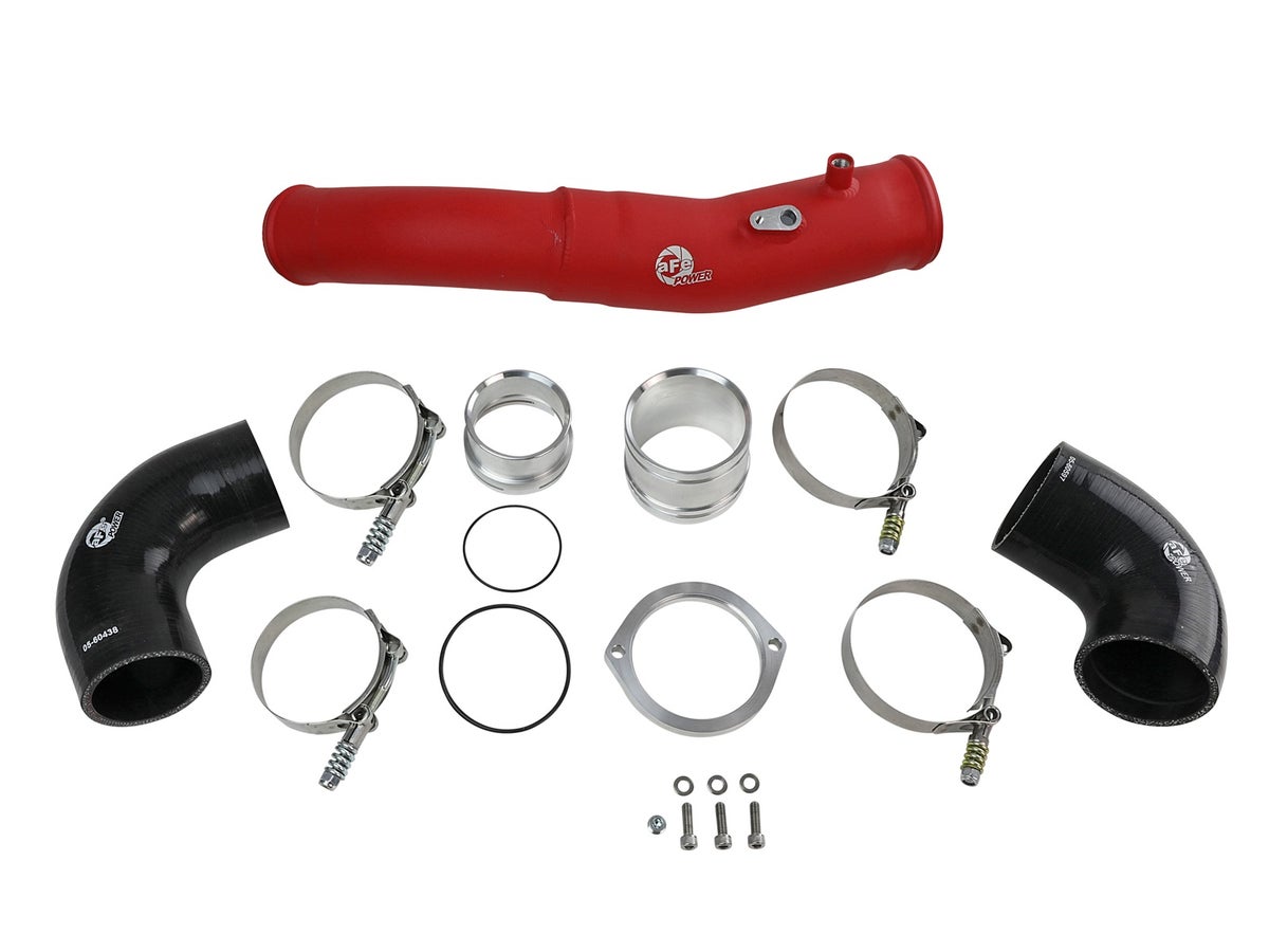 aFe BladeRunner 2-1/2 IN Aluminum Hot Charge Pipe Red Toyota Supra (A90) 2020 L6
