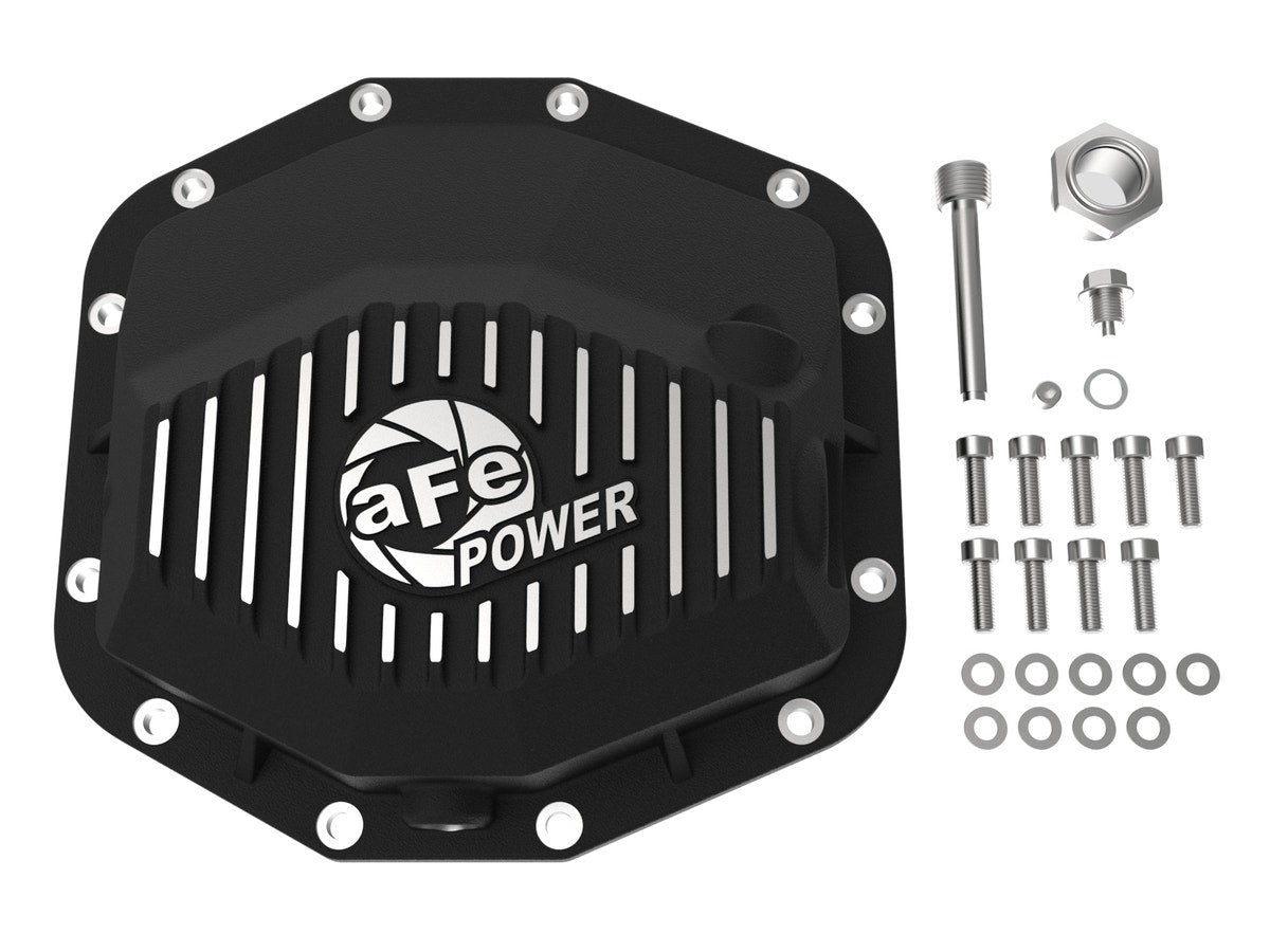 aFe Pro Series Rear Differential Cover Black w/ Machined Fins RAM 1500 TRX 21-22