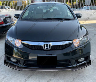 JDM Brand 2009-2011 Honda Civic Sedan CS Style Front Bumper Lip (BLACK)