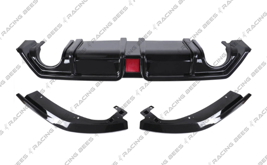 JDM Brand 2016-2020 Honda Civic Sedan CS Style Rear Diffuser For Dual Exhaust Models