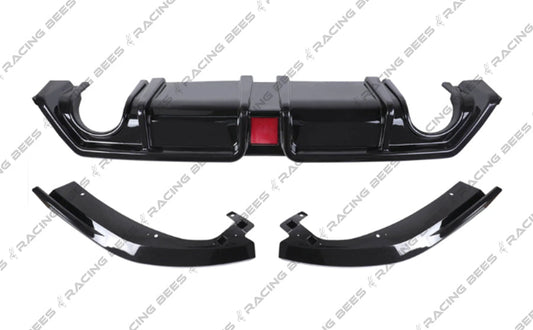 JDM Brand 2016-2020 Honda Civic Sedan CS Style Rear Diffuser For Dual Exhaust Models