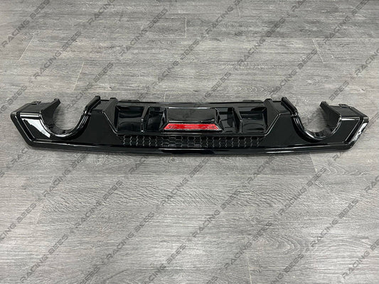 JDM Brand 2016-2018 Honda Civic Sedan Rear Diffuser With Red Reflector For Dual Exhaust Models