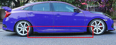 JDM Brand 2016+ Honda Civic Sedan/Hatchback CS Style Side Skirts