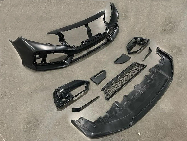 JDM Brand 2016-2021 Honda Civic Coupe/Sedan/Hatchback Face-Lift Si Style Front Bumper Conversion