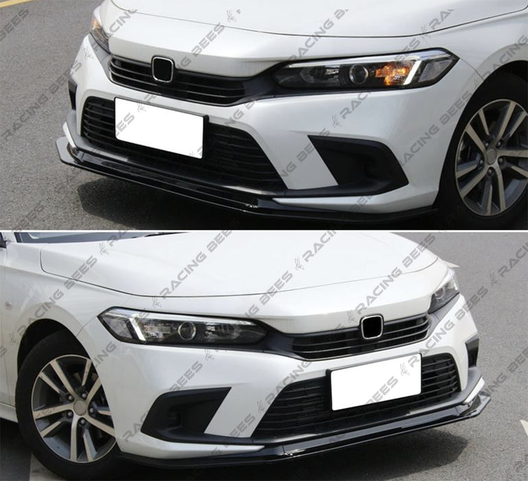 JDM Brand 2022+ Honda Civic Sedan GT Style Front Bumper Lip (Black)
