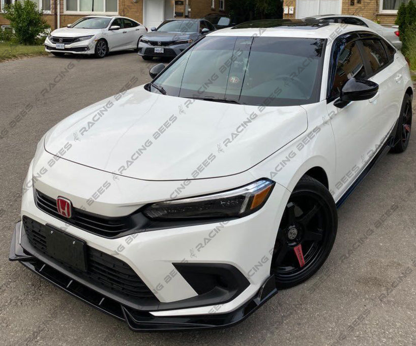 JDM Brand 2022+ Honda Civic Sedan V Style Front Bumper Lip (Black)