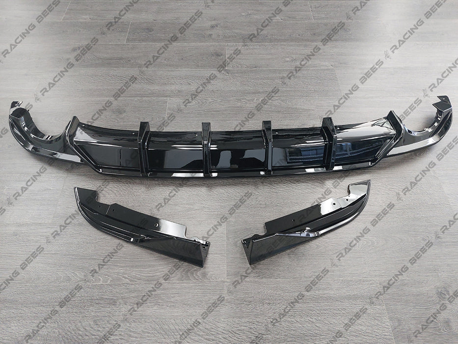 JDM Brand 2022+ Honda Civic Sedan COM Style Rear Diffuser (BLACK)