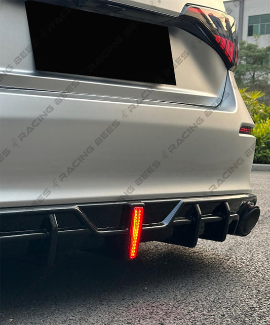 JDM Brand 2022-2025 Honda Civic Sedan ACR Style Rear Diffuser + Rear Aprons (BLACK)