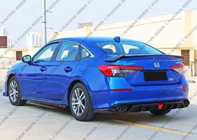 JDM Brand 2022+ Honda Civic Sedan Rear Red LED Diffuser with Muffler Tips