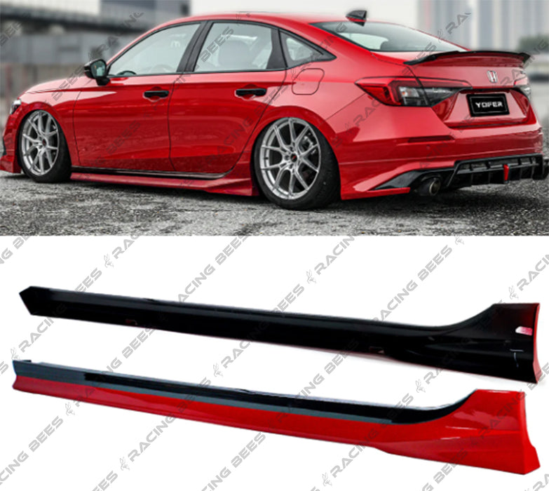 JDM Brand 2022+ Honda Civic Sedan/Hatchback Yofer V2 Side Skirts