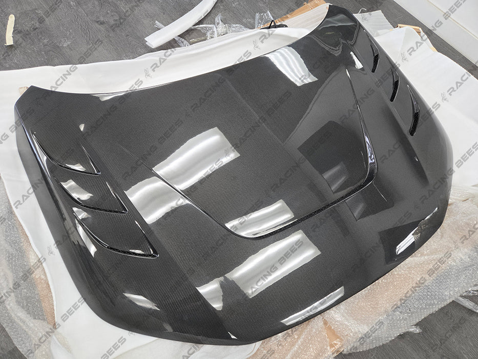 JDM Brand 2022+ Honda Civic V2 Style Hood (Carbon fiber)