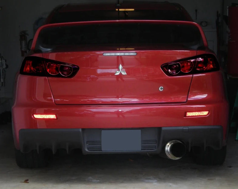 JDM Brand 2008-2015 Mitsubishi Lancer EVO Style Rear Bumper Conversion (Single Muffler Exit)