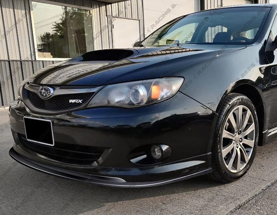JDM Brand 2008-2010 Subaru WRX ST Style Front Bumper Lip (Black)
