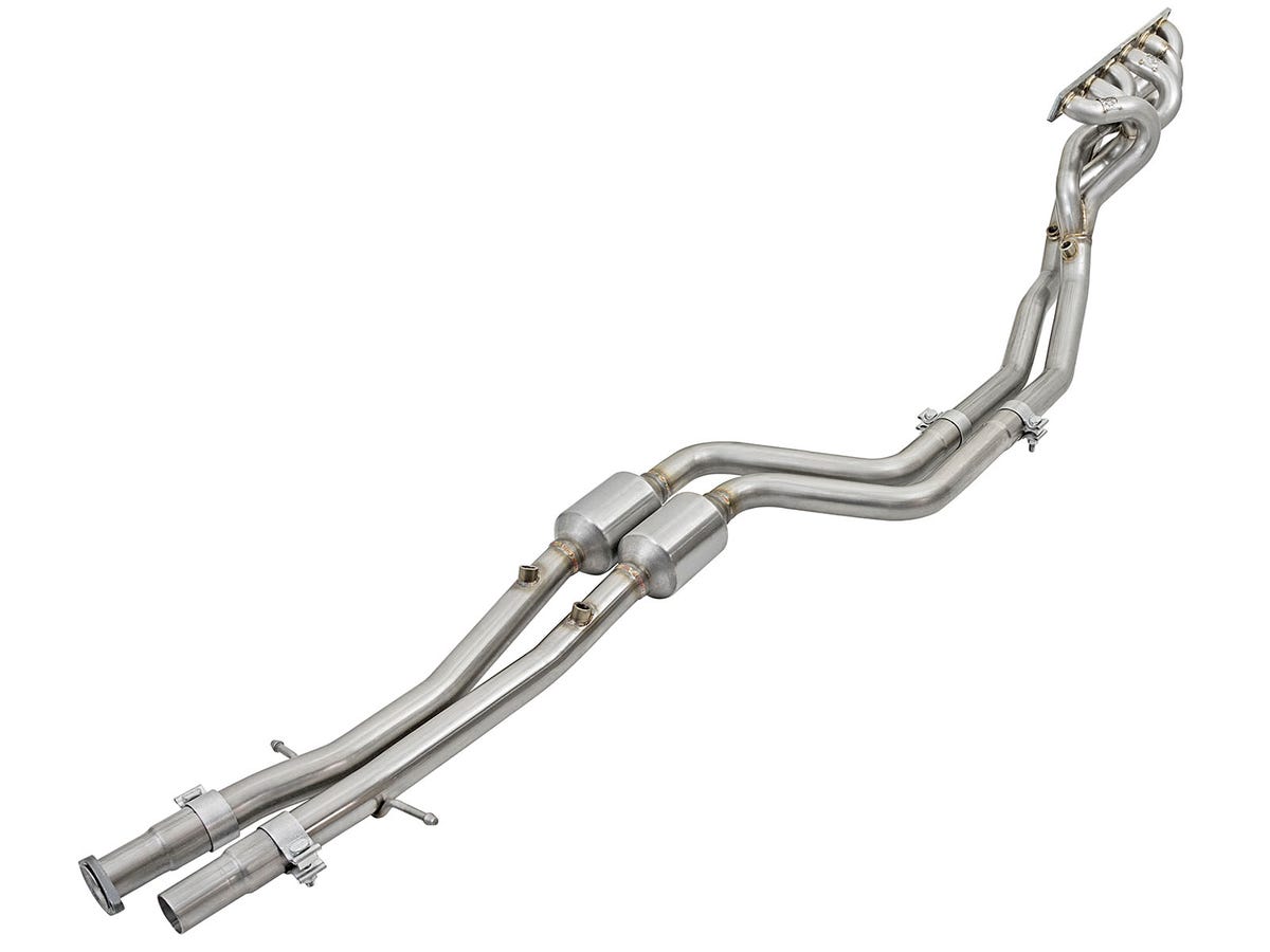 aFe Twisted Steel Header and Mid Pipe; Street Series BMW M3 96-99 (E36) L6-3.2L