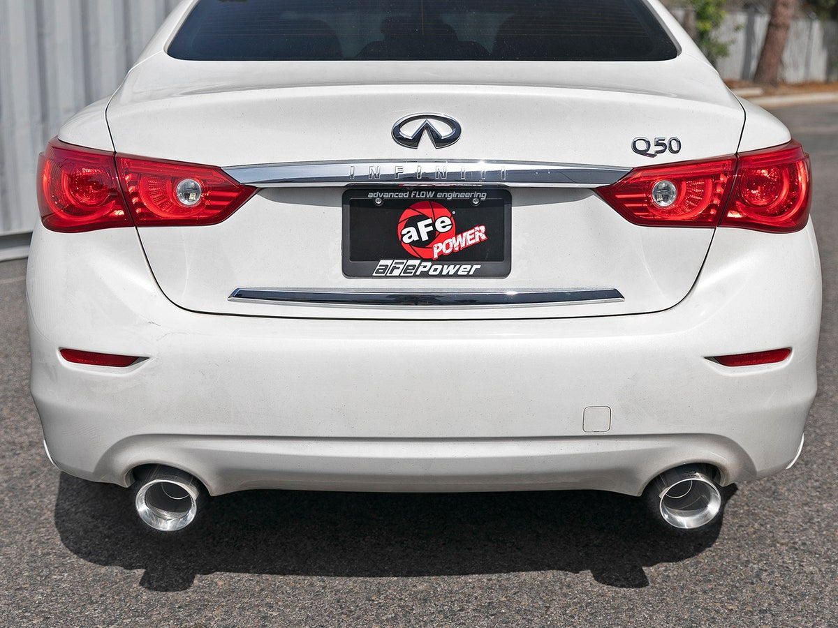 aFe Exhaust System Infiniti Q50 16-19 V6-3.0L (tt)